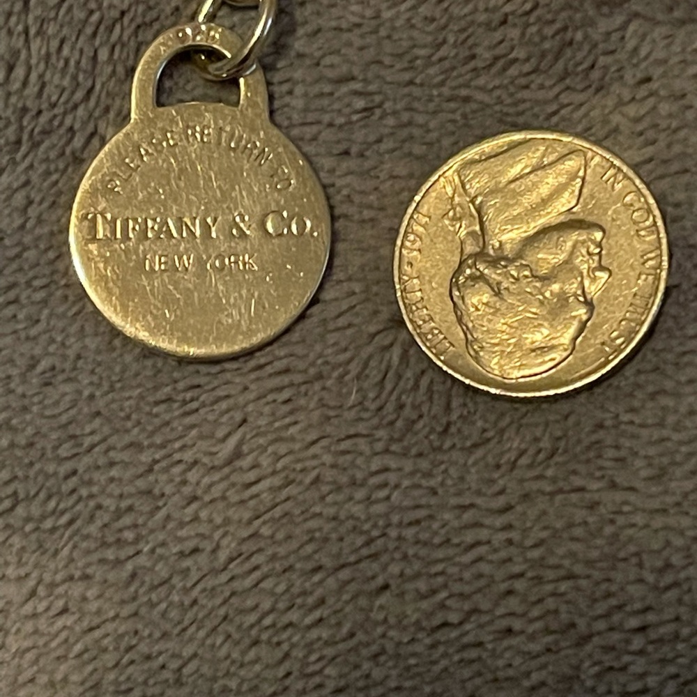 Tiffany&co keychain with Hard Rock Cafe engraved